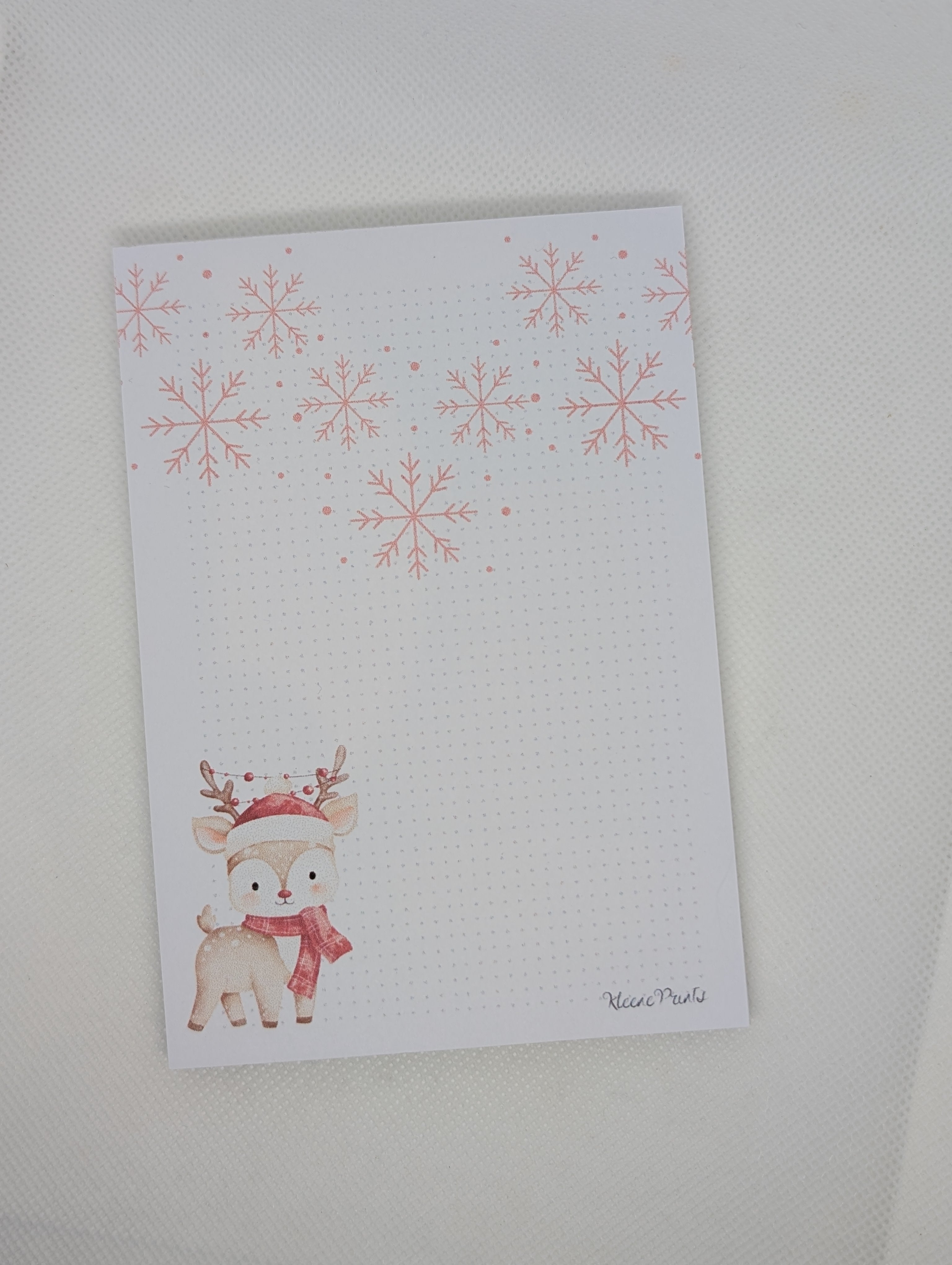 Notizblock Weihnachtsreh  Nr. 17