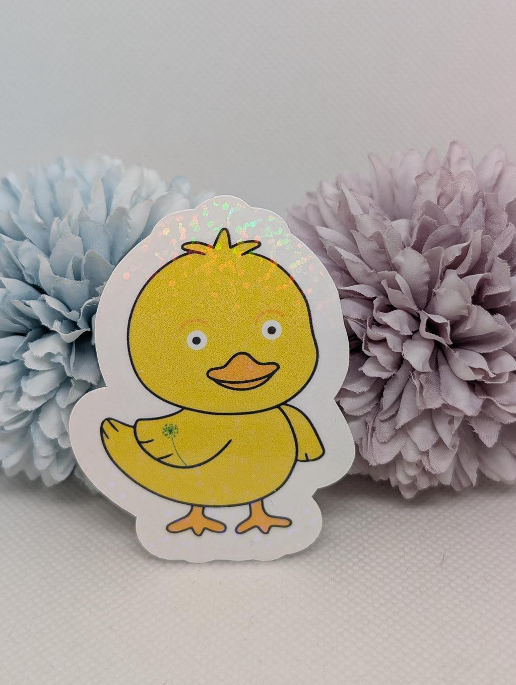Sticker Ente mit Blume