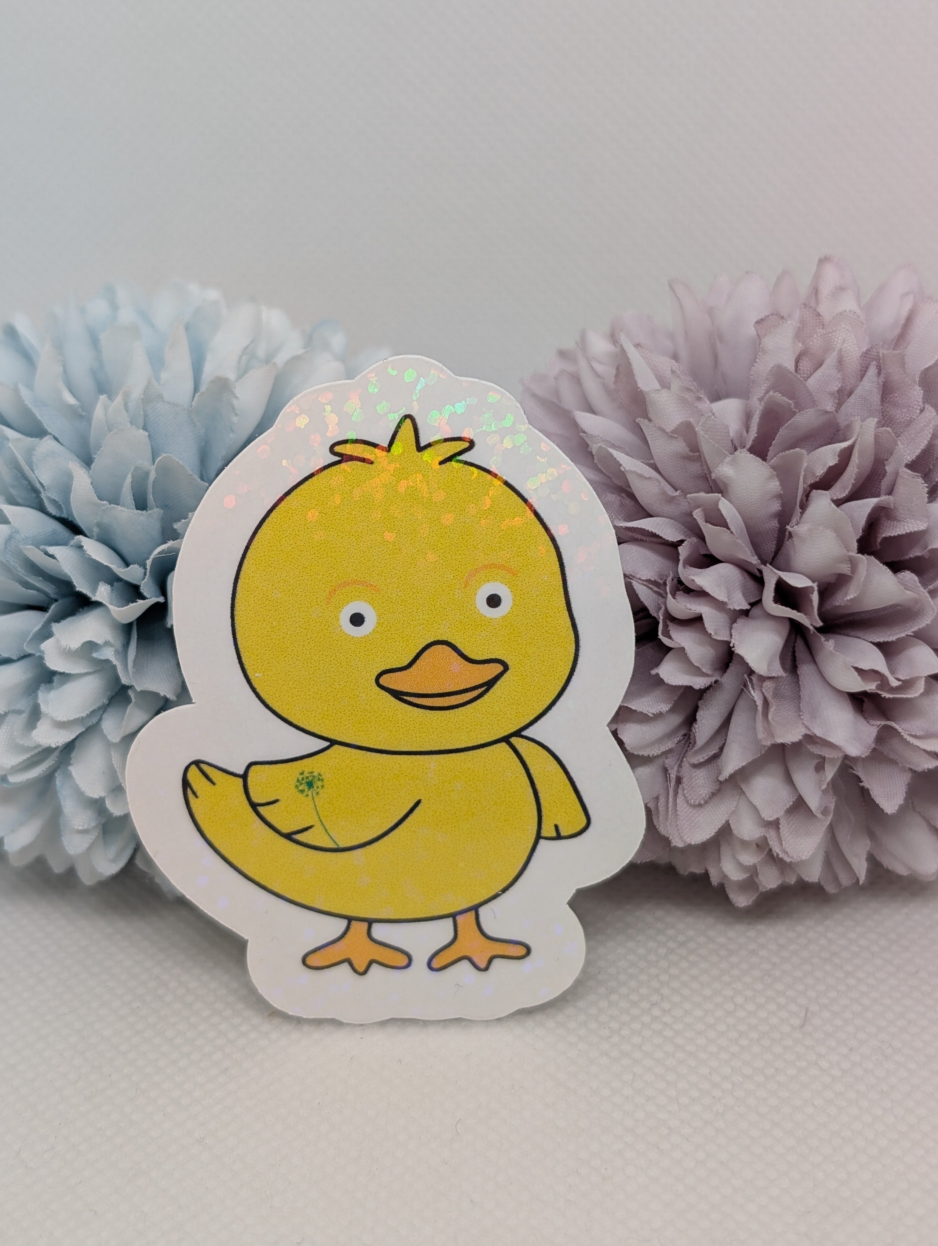 Sticker Ente mit Blume
