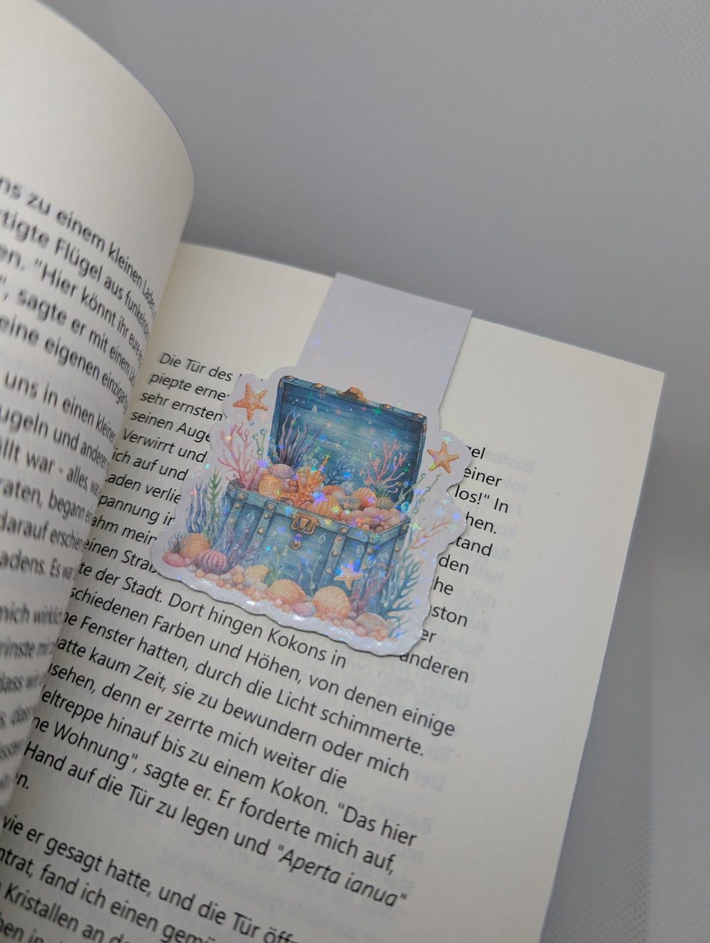 Magnetisches Lesezeichen Schatztruhe