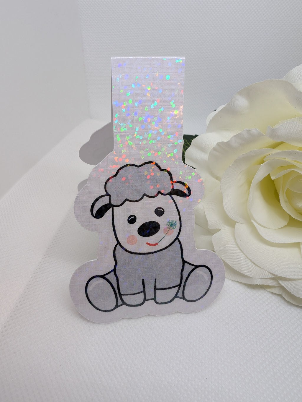 Magnetisches Lesezeichen Schaf mit Blume
