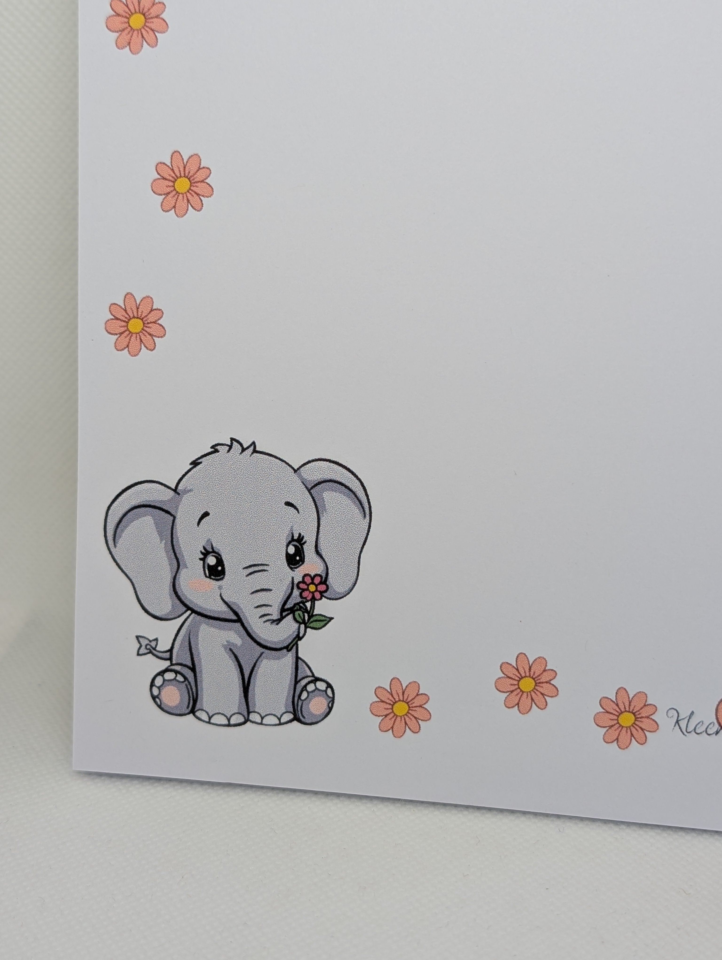 Notizblock Elefant Blume Nr. 13