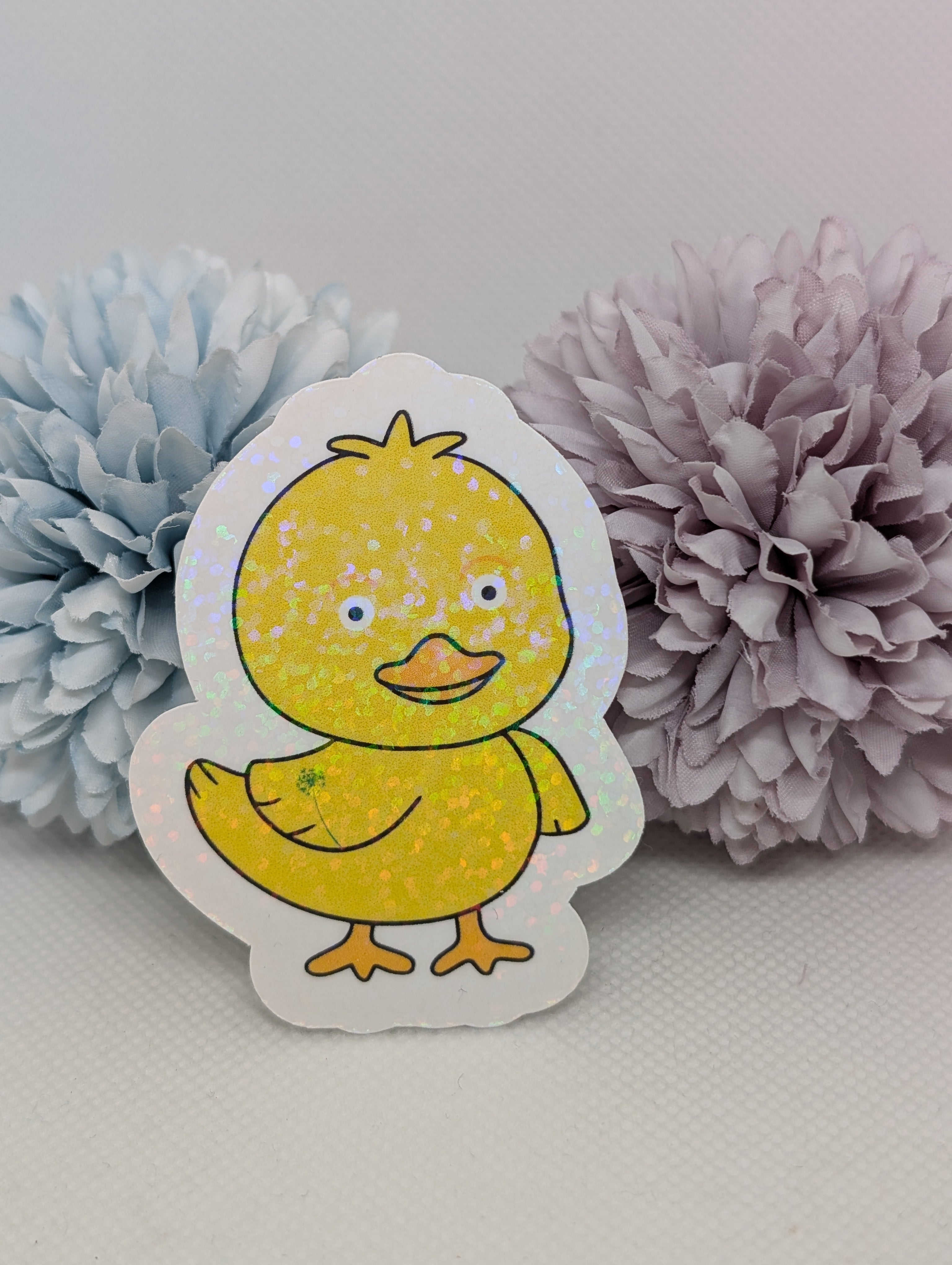 Sticker Ente mit Blume