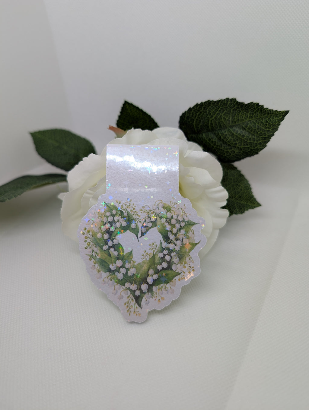 Magnetisches Lesezeichen Herz Schneeglöckchen