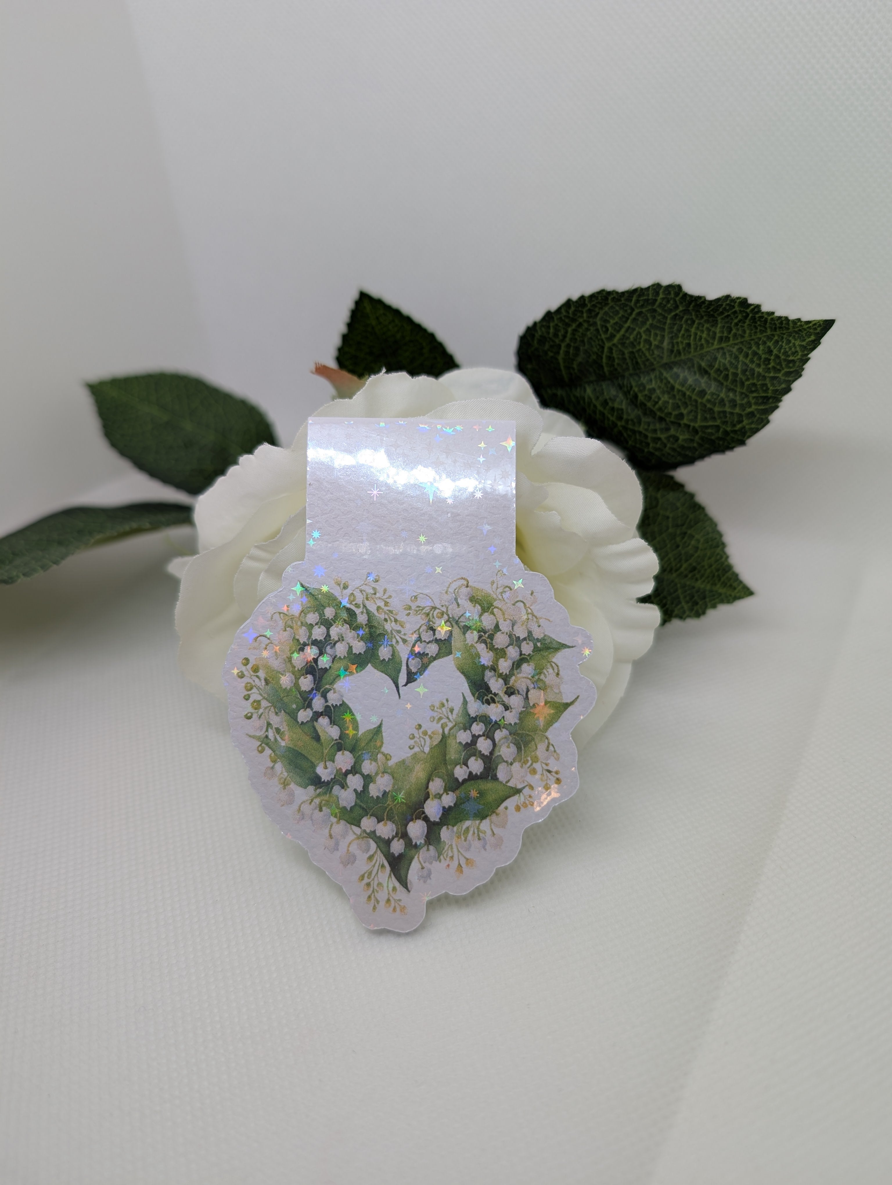 Magnetisches Lesezeichen Herz Schneeglöckchen