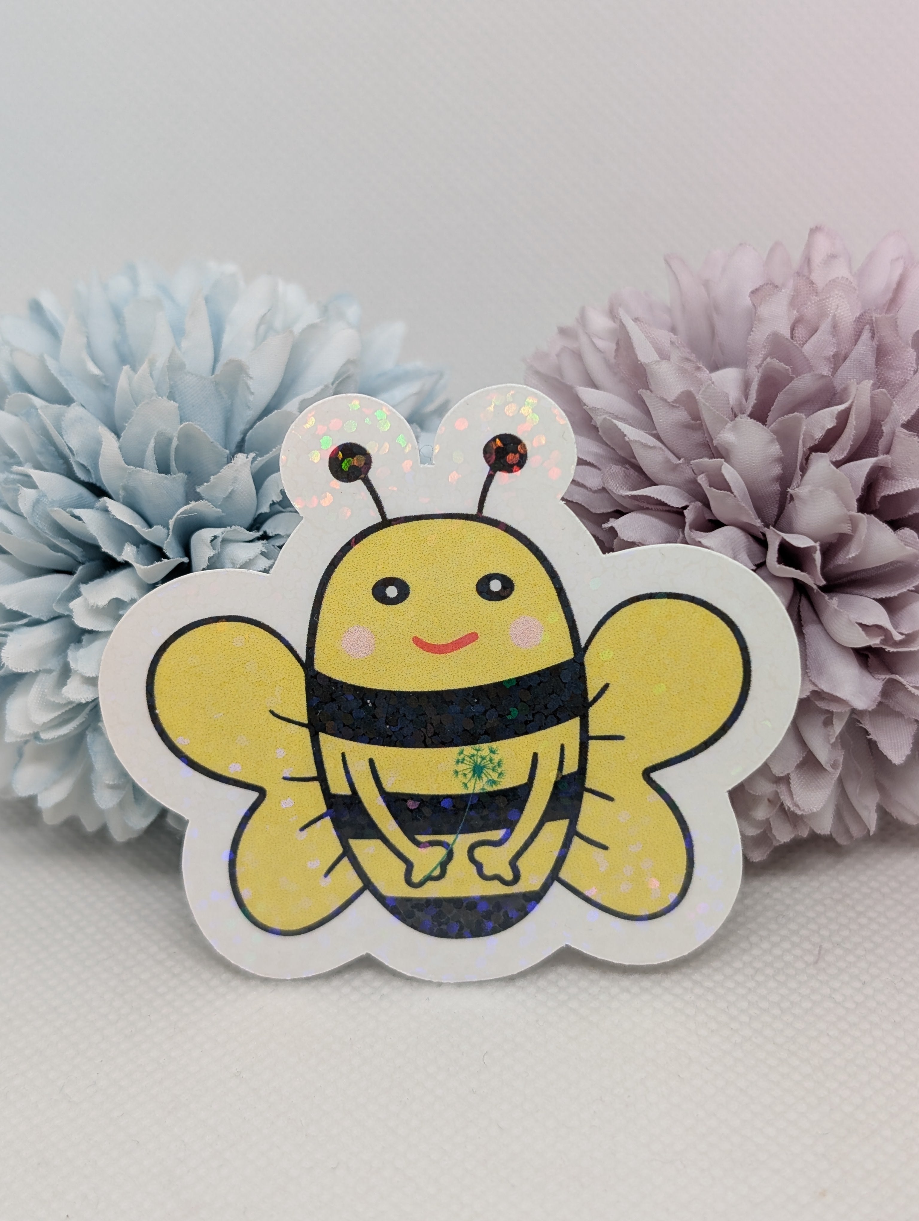 Sticker Biene mit Blume