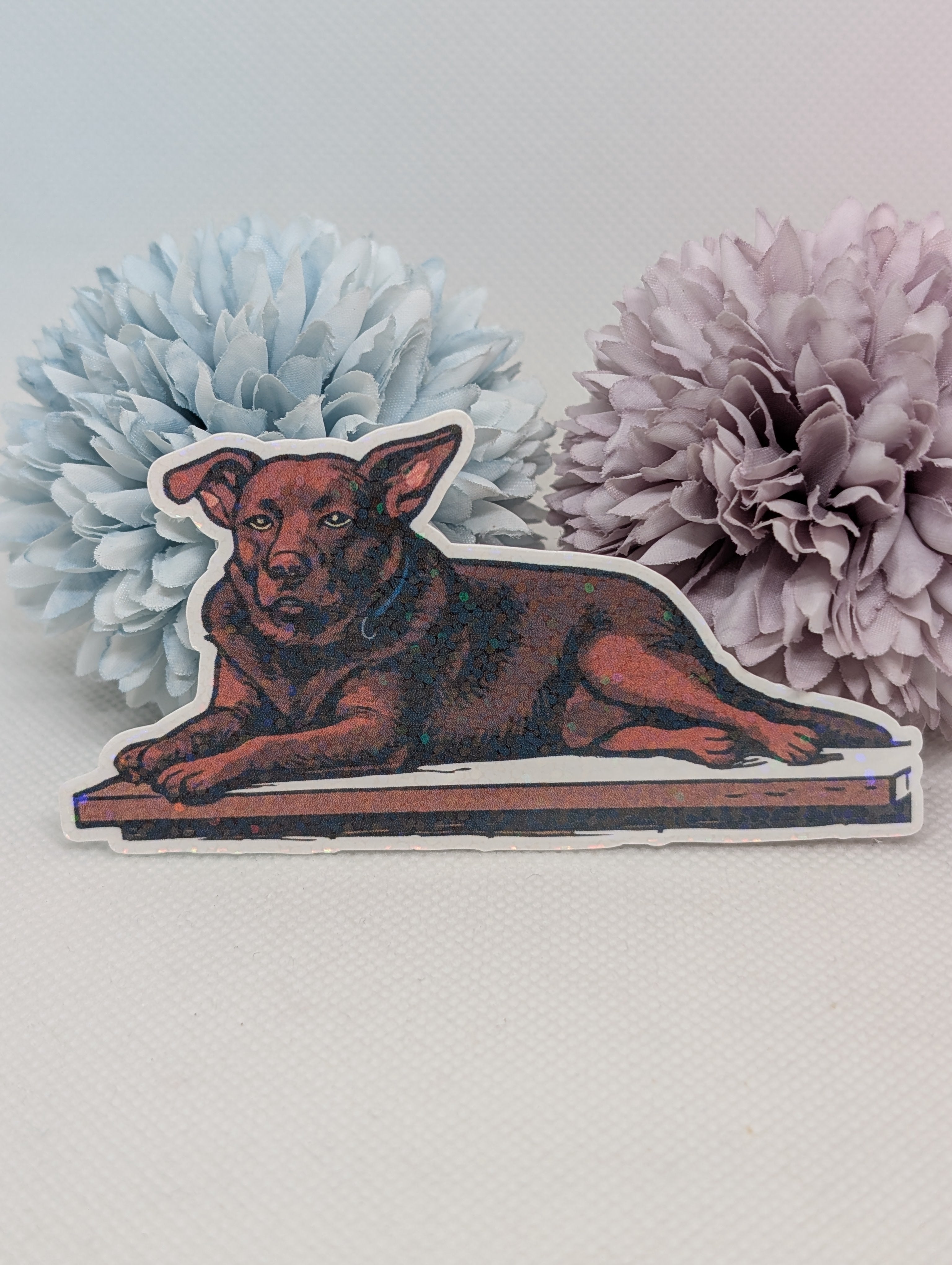 Sticker Hund Marla liegend
