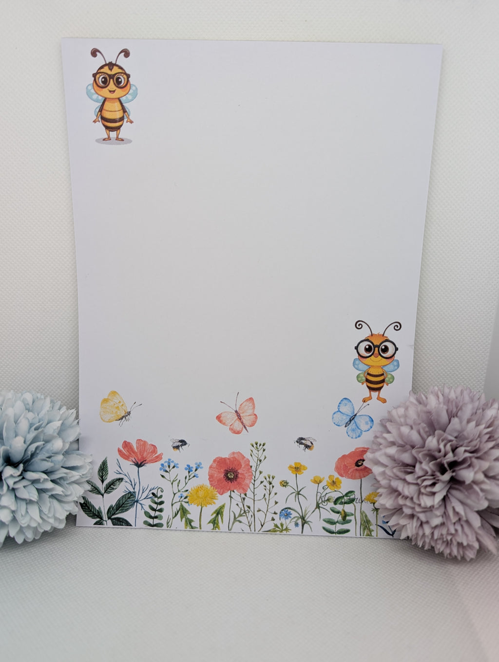Notizblock Blumen und Bienen Nr. 14