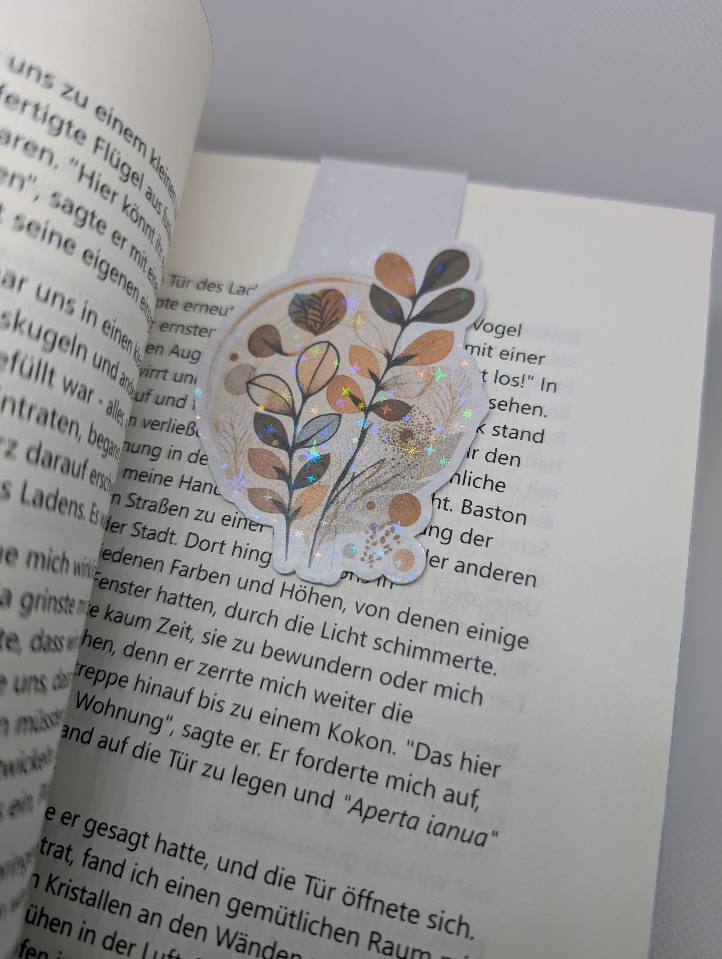 Magnetisches Lesezeichen Boho Blumen