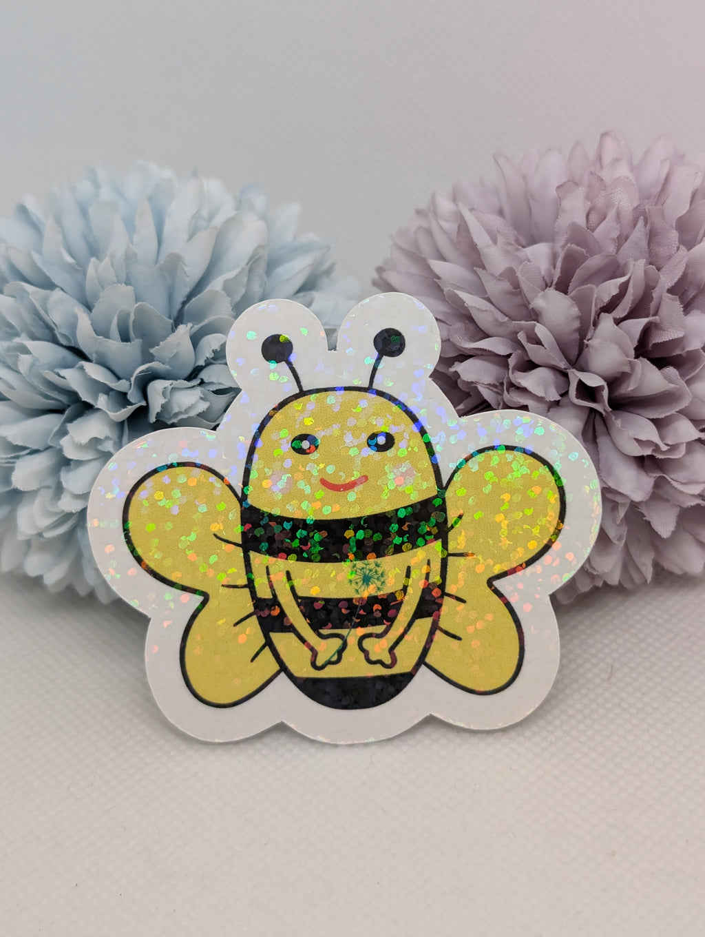 Sticker Biene mit Blume