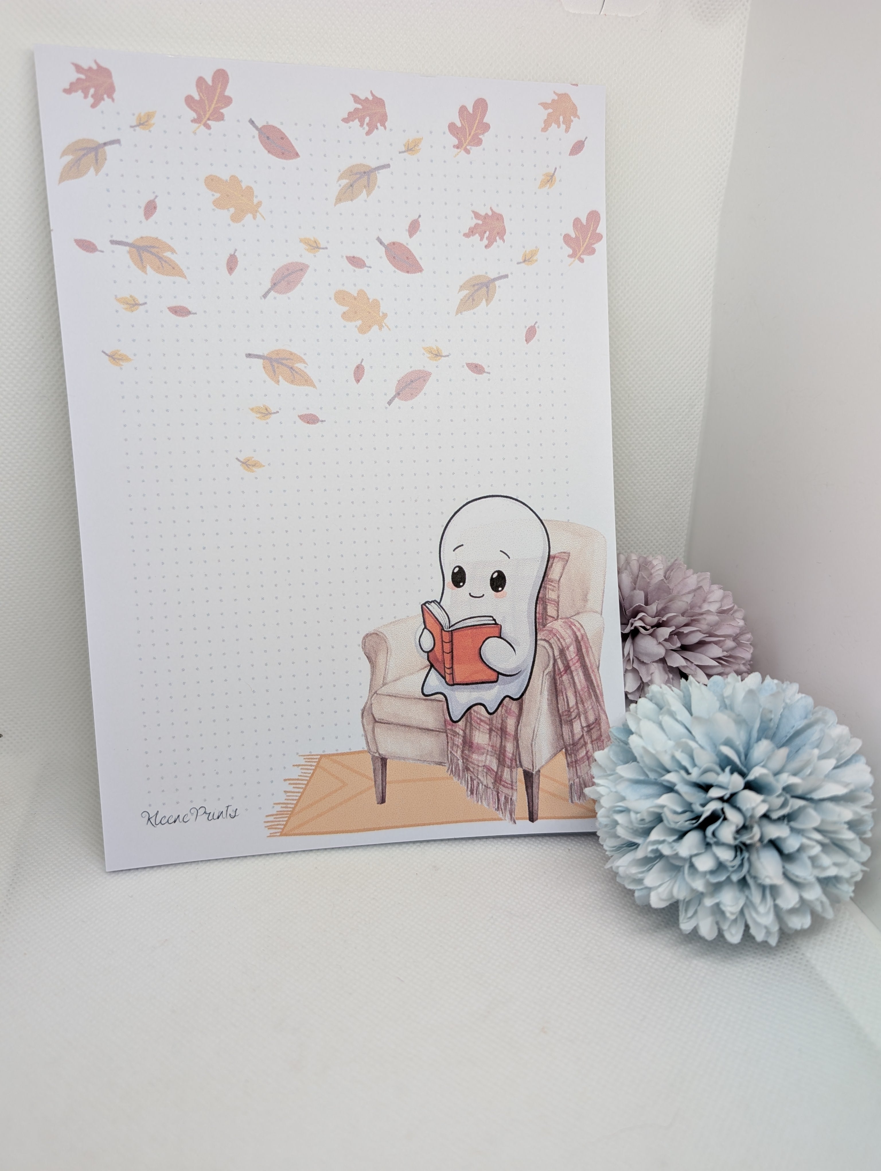 Notizblock Geist im Sessel Herbst Motiv Nr.3