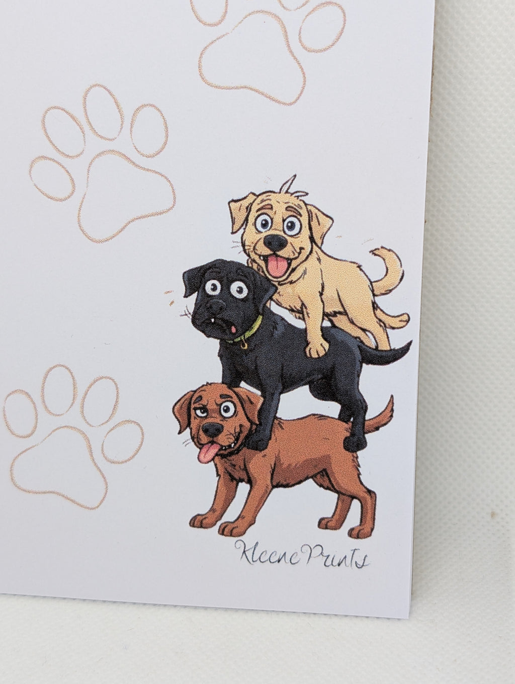 Notizblock Labrador Pfoten Nr. 11