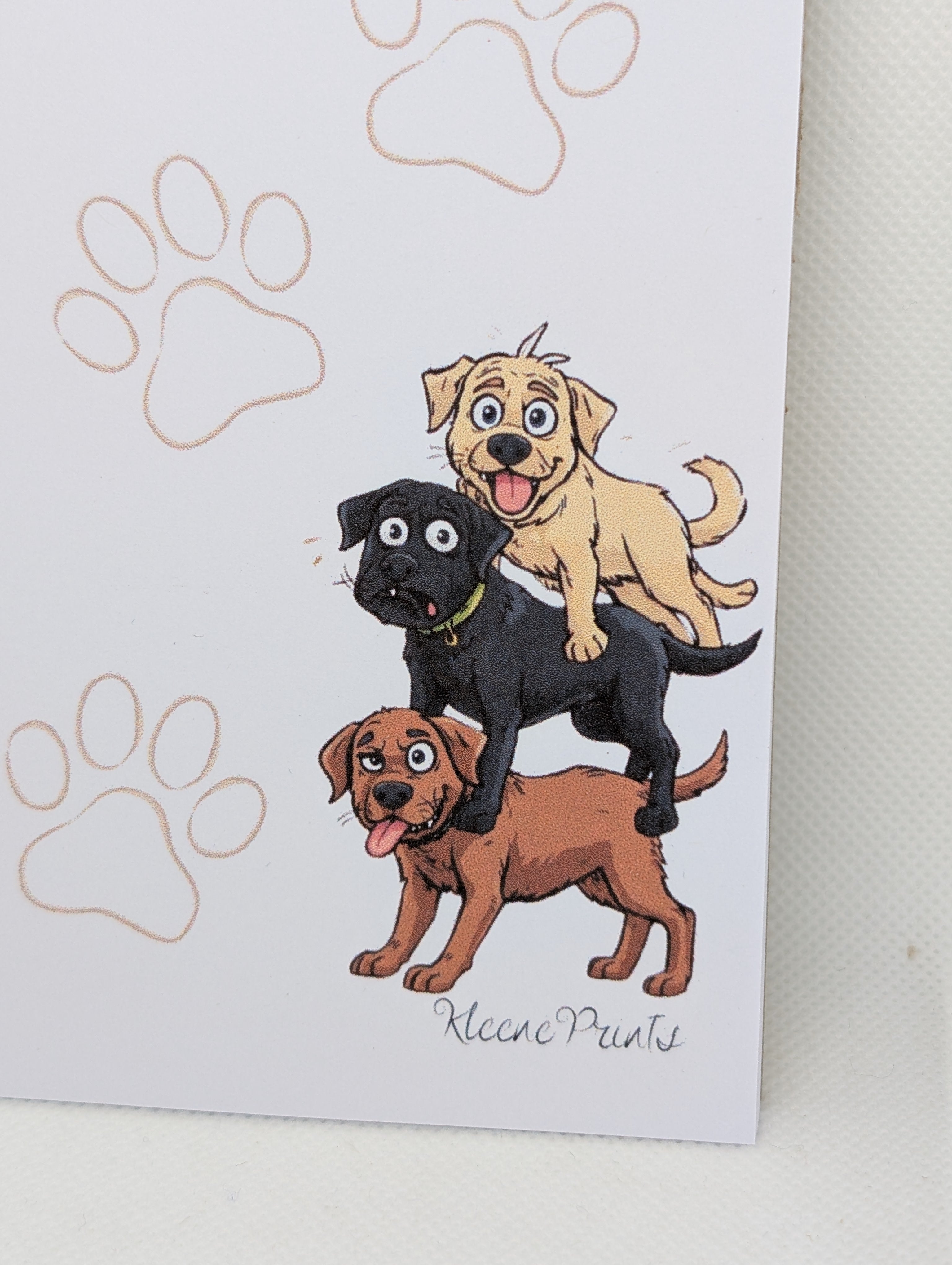 Notizblock Labrador Pfoten Nr. 11