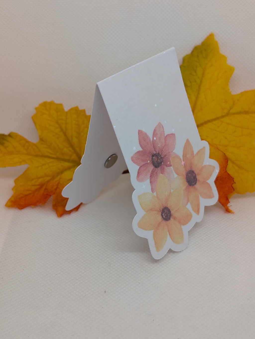 Magnetisches Lesezeichen Herbst Blumen