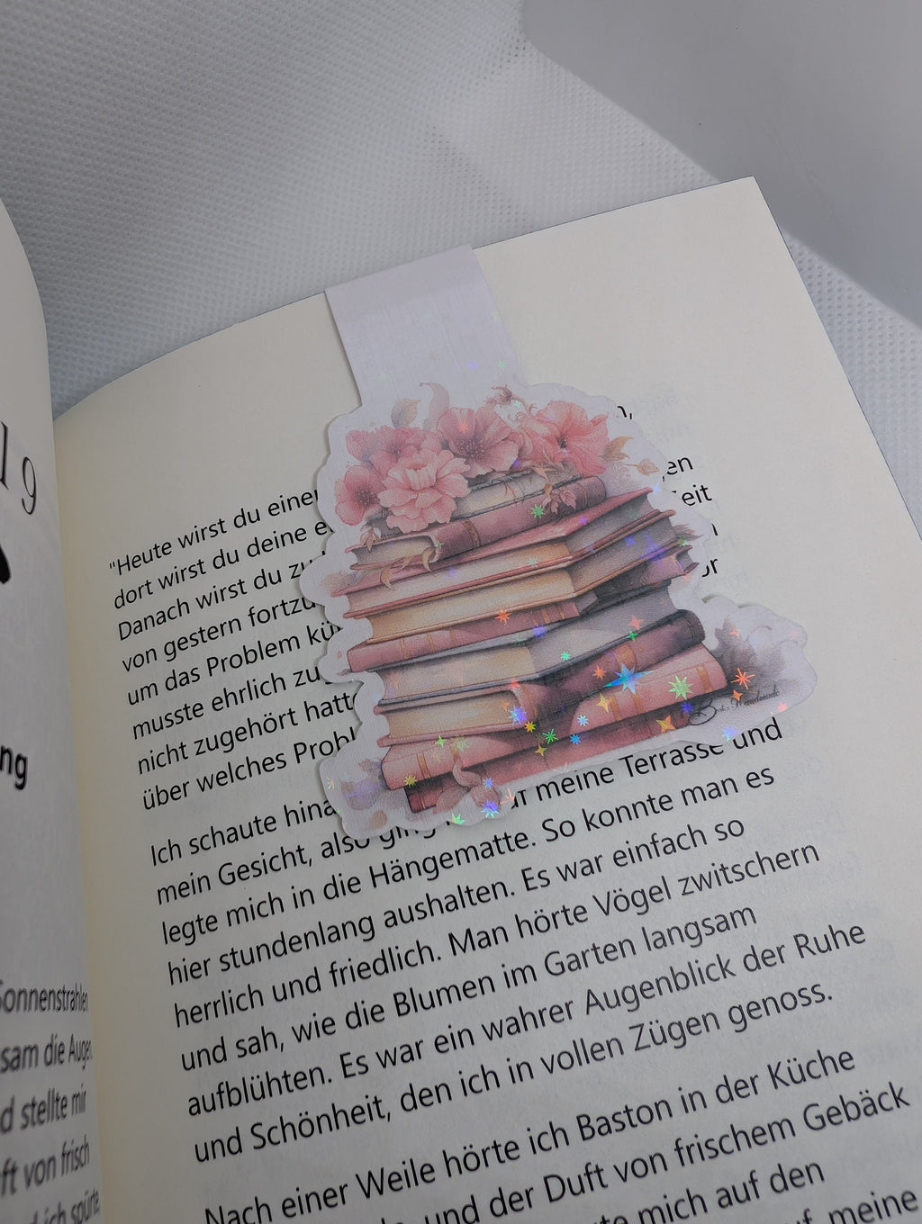 Magnetisches Lesezeichen Bücherstapel