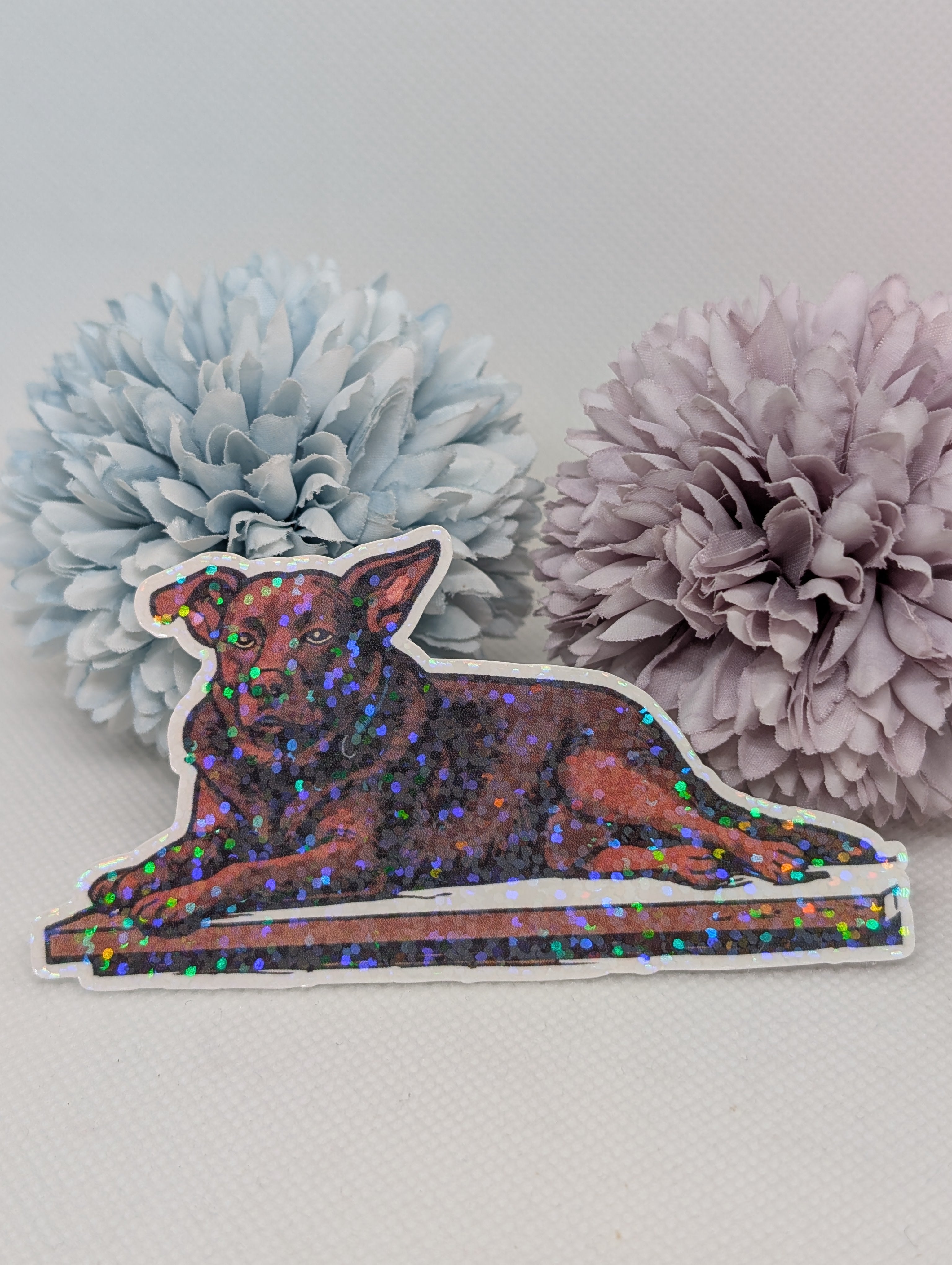 Sticker Hund Marla liegend