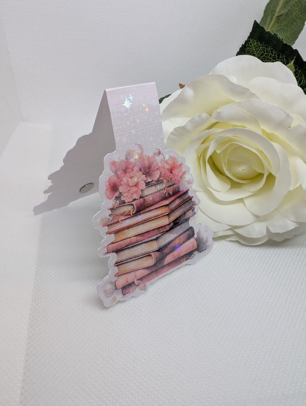 Magnetisches Lesezeichen Bücherstapel