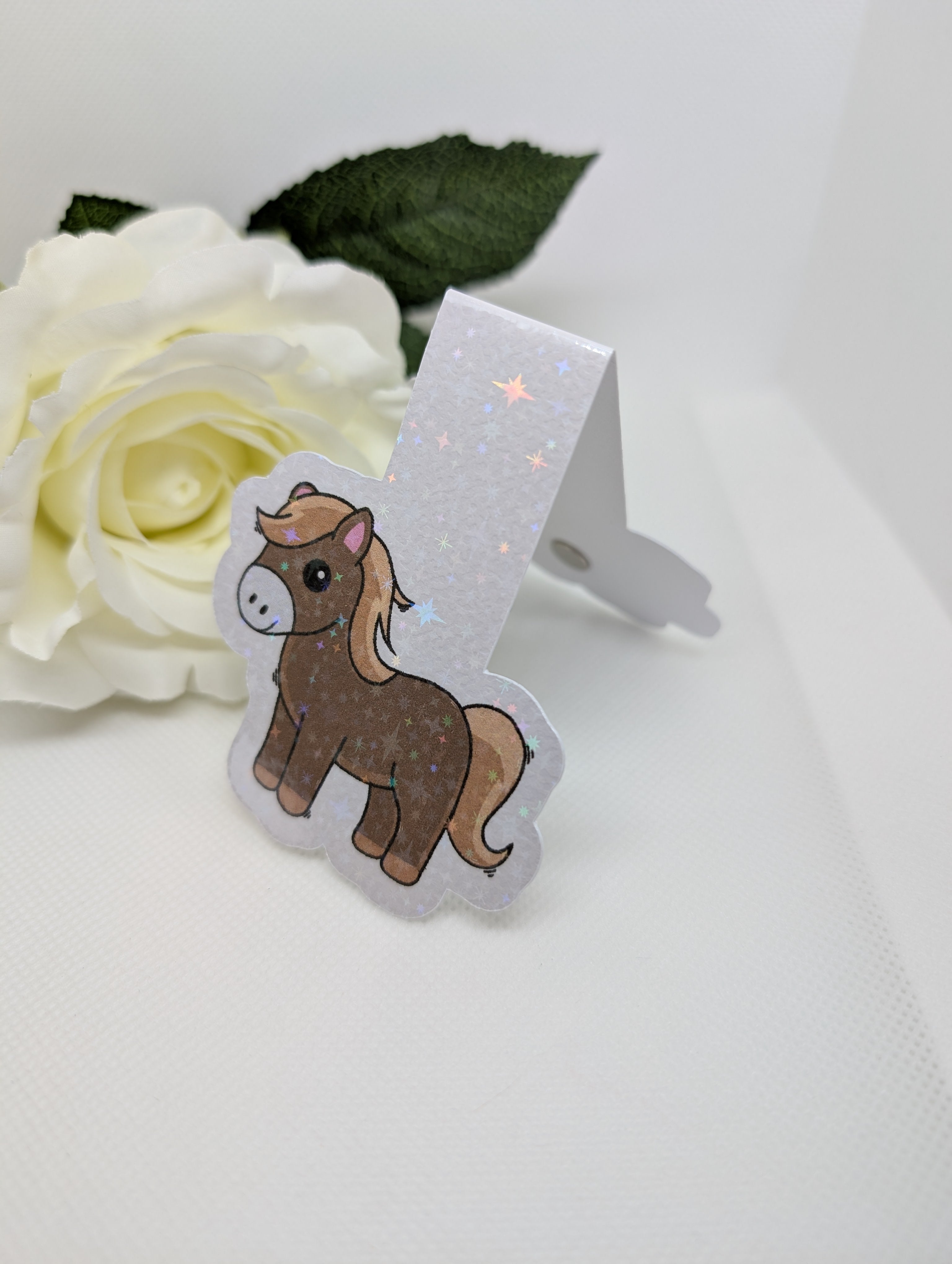 Magnetisches Lesezeichen Pferd Braun