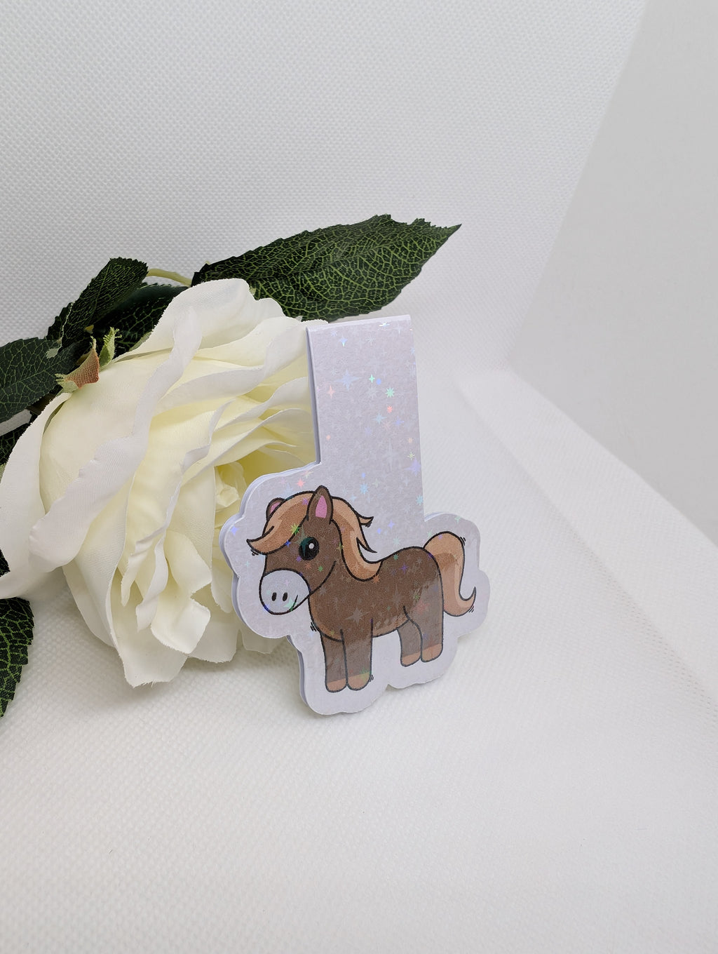 Magnetisches Lesezeichen Pferd Braun