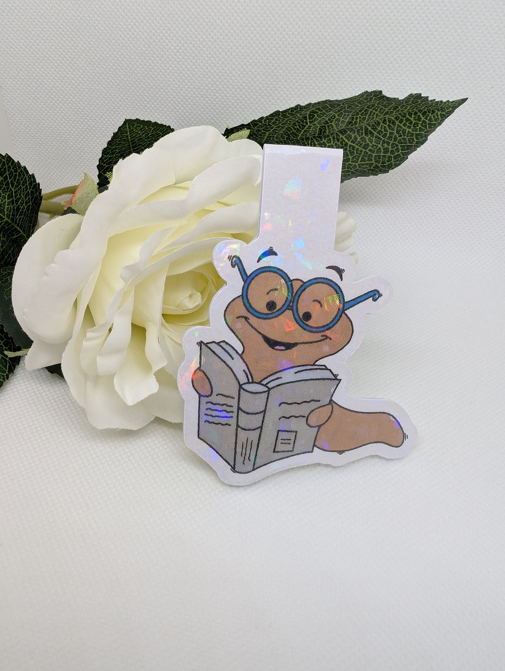 Magnetisches Lesezeichen Bücherwurm