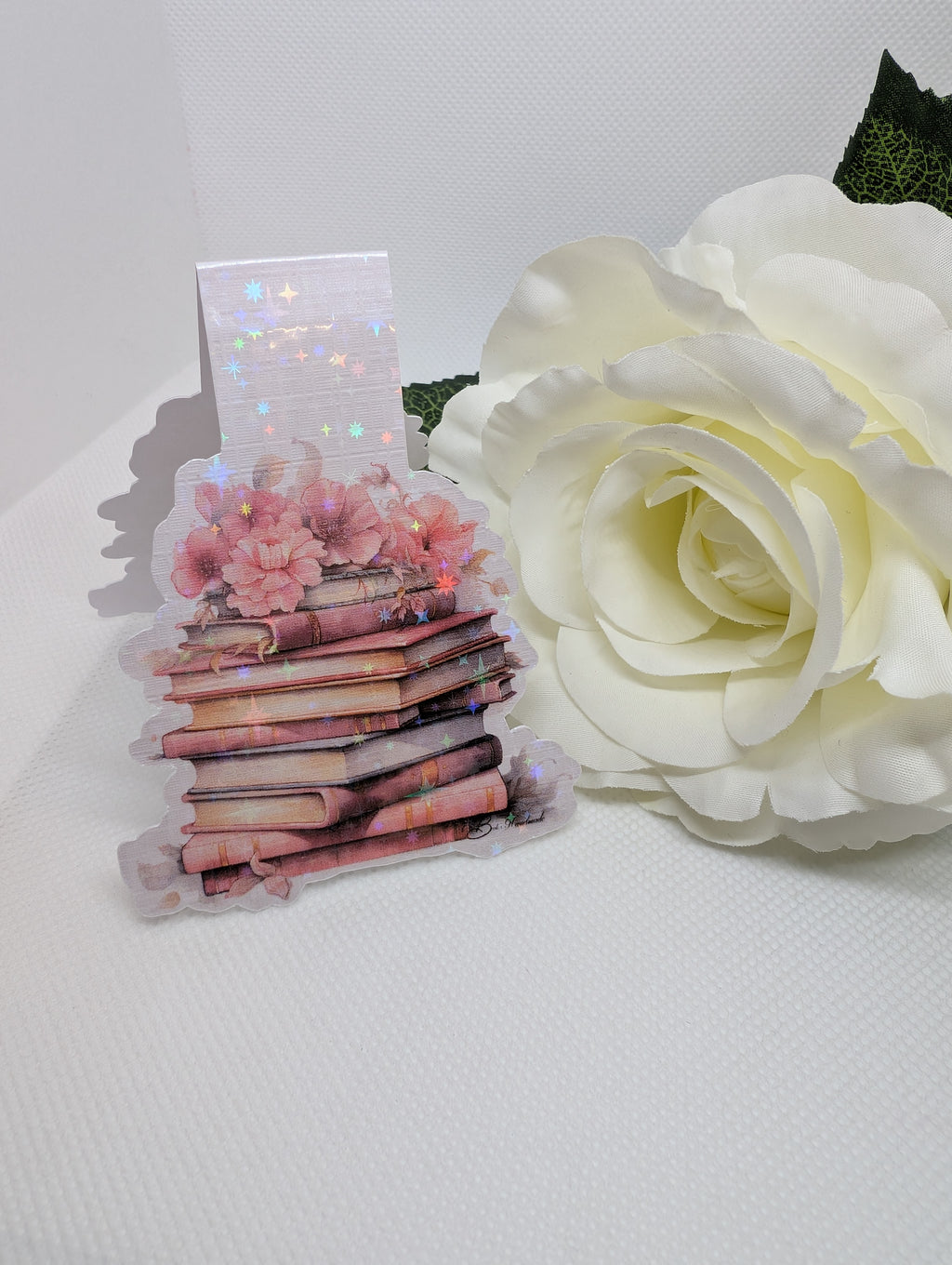 Magnetisches Lesezeichen Bücherstapel