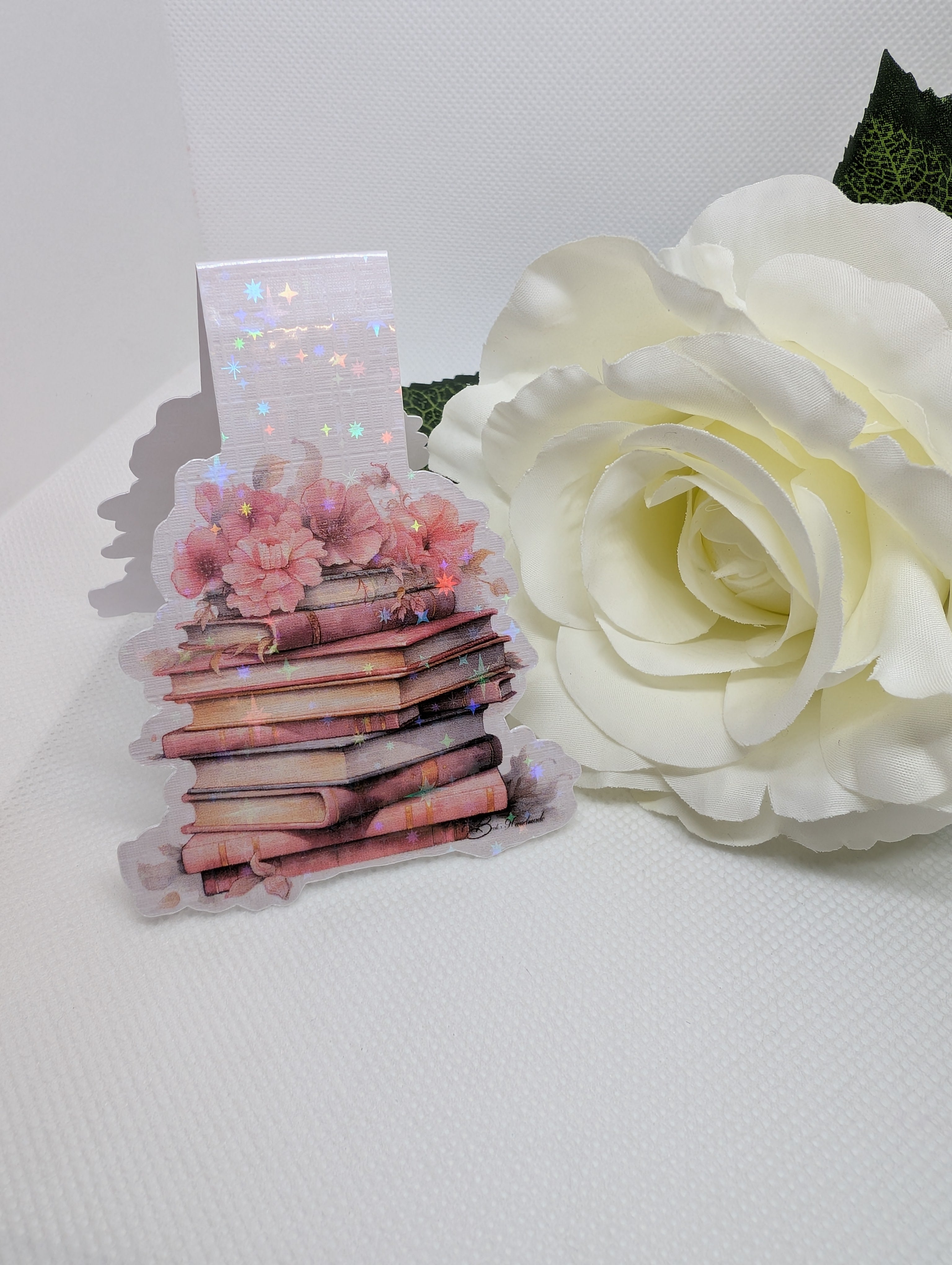 Magnetisches Lesezeichen Bücherstapel