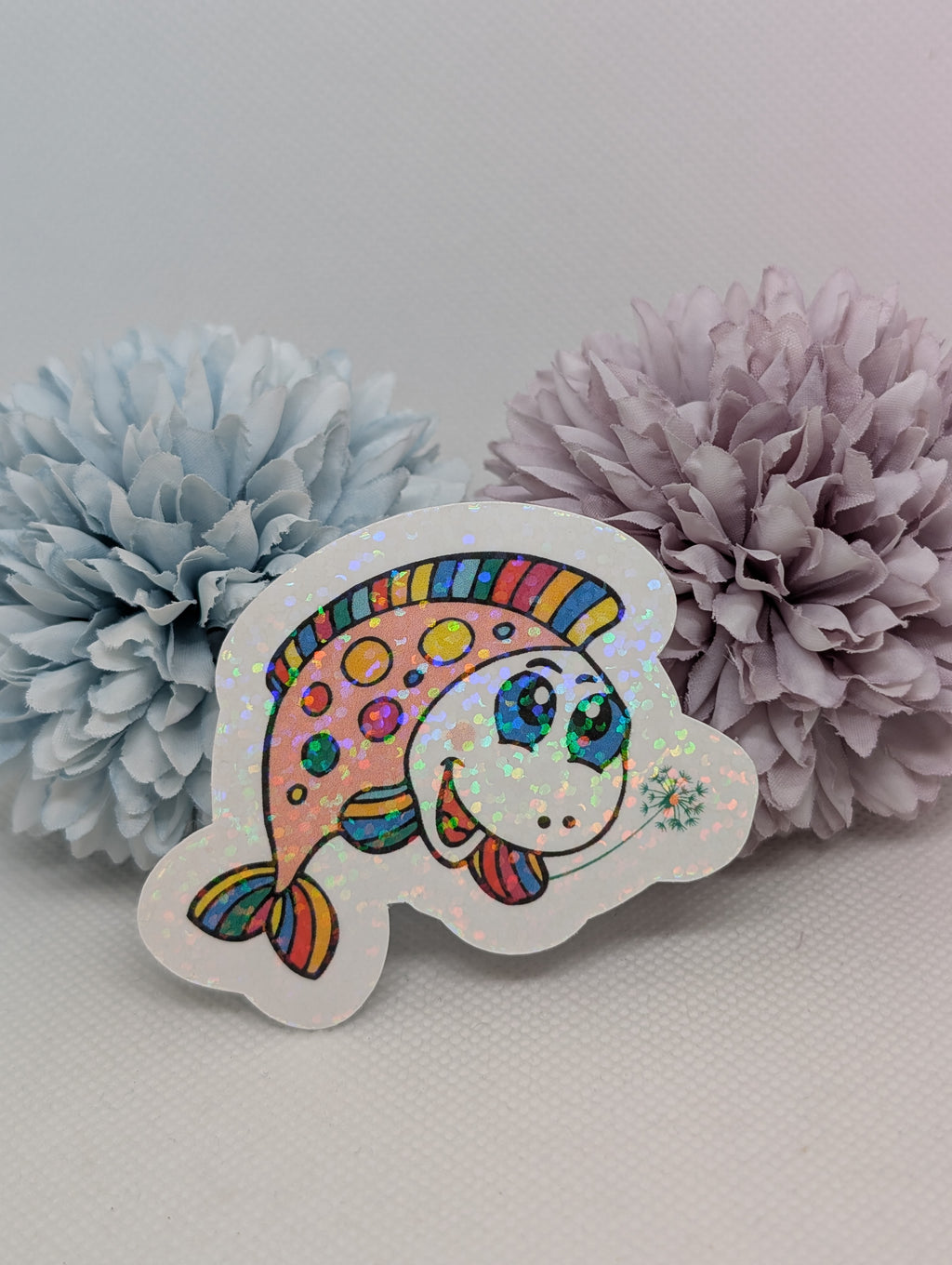 Sticker Fisch mit Blume