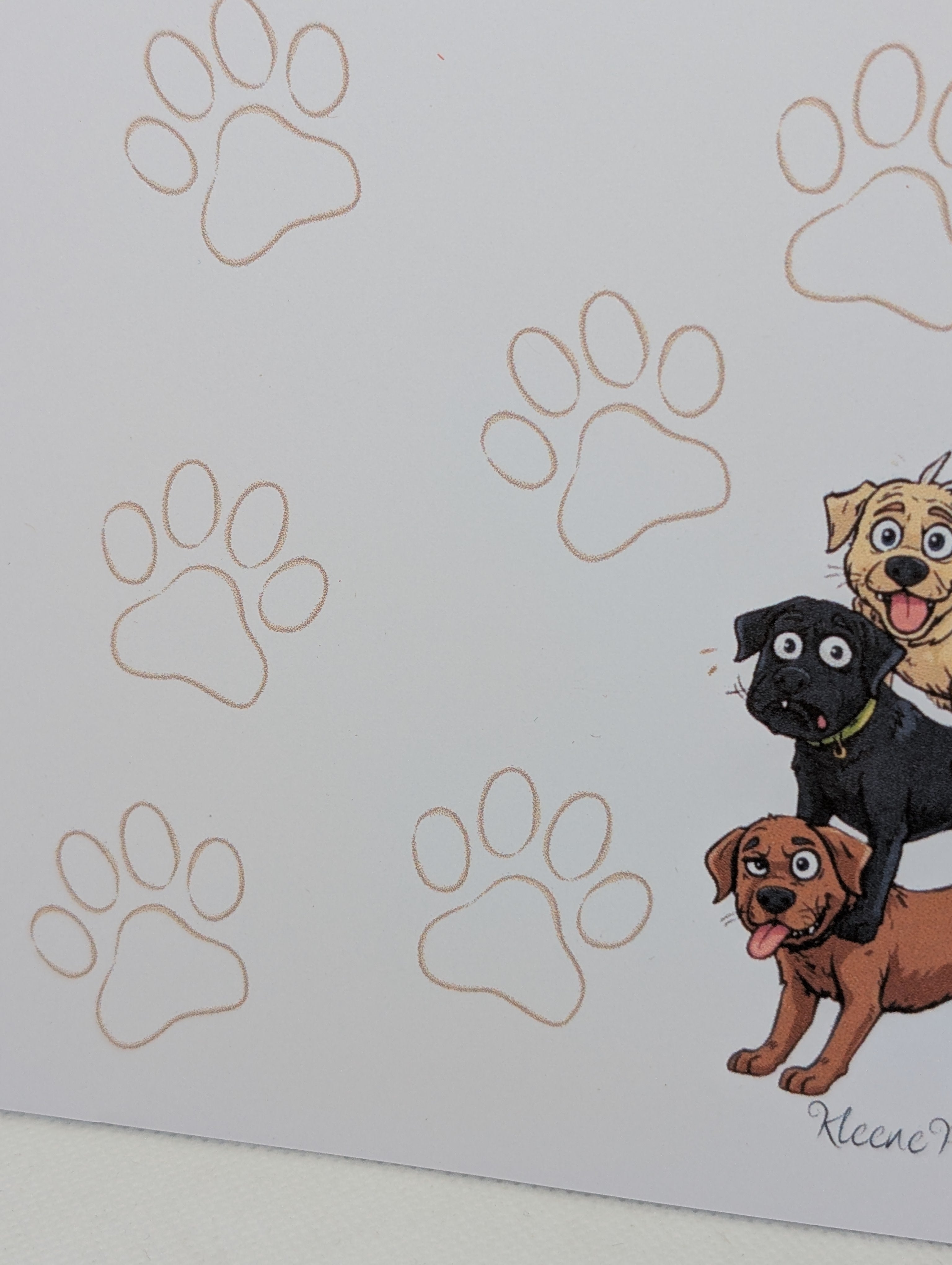 Notizblock Labrador Pfoten Nr. 11