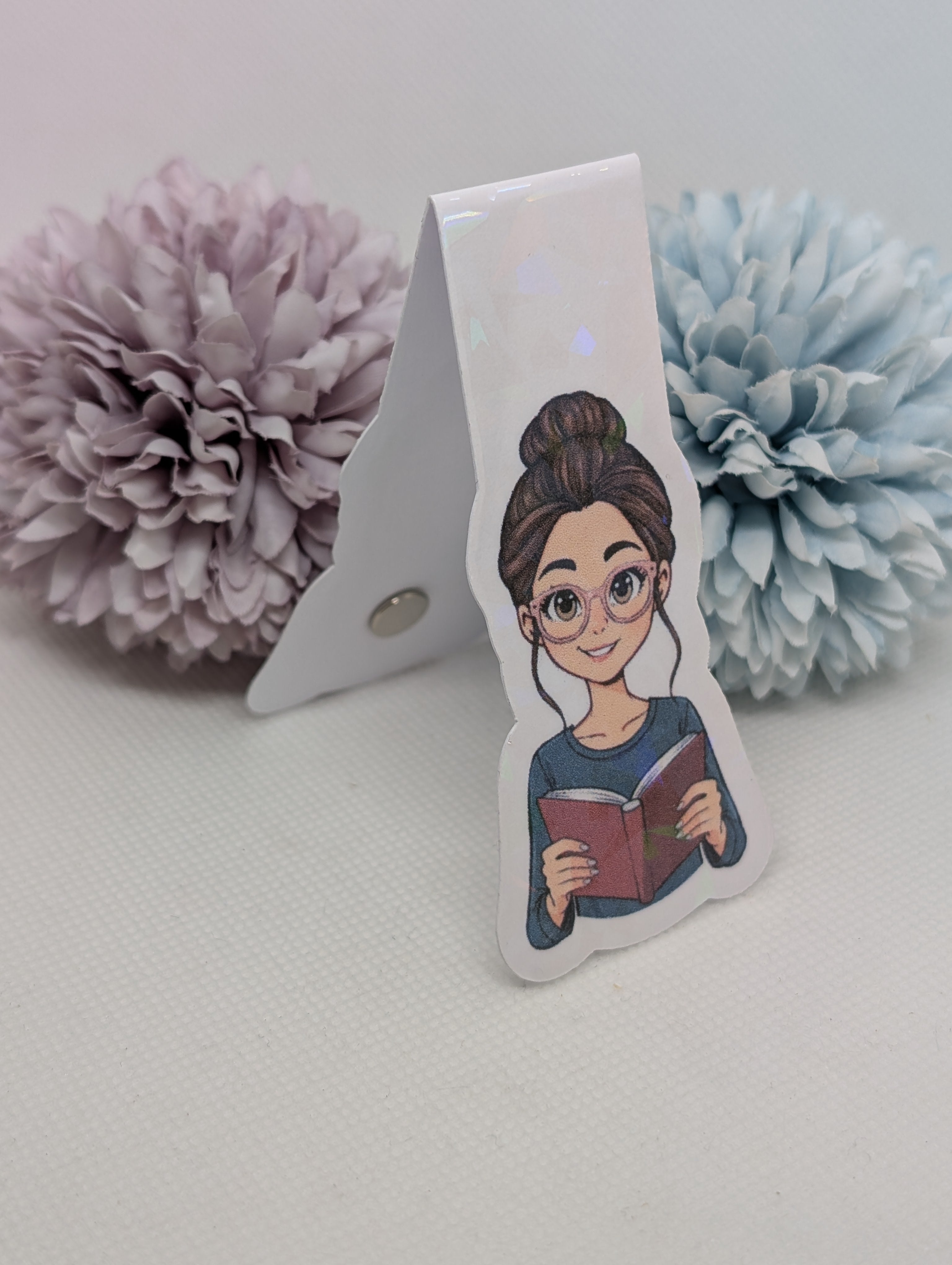 Magnetisches Lesezeichen Buchmädchen